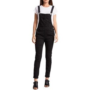 Women's Silver Jeans Black Overalls size M